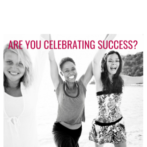 Three women walking on a beach celebrating being successful