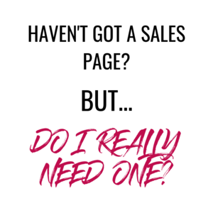 sales page
